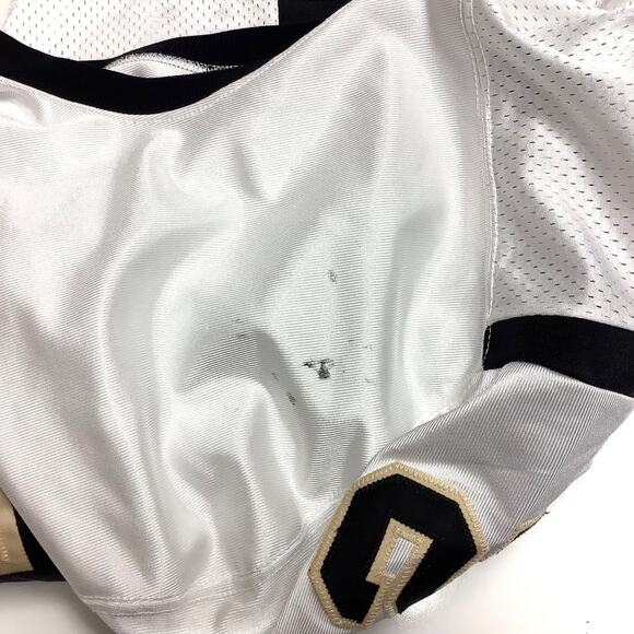 Vtg Adidas College Football Practice Jersey #52 White Gold Black Sz 50 Made USA - Picture 6 of 9